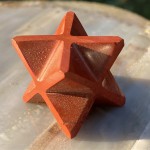 Merkaba Gwiazda - Jaspis Czerwony  - Święta Geometria